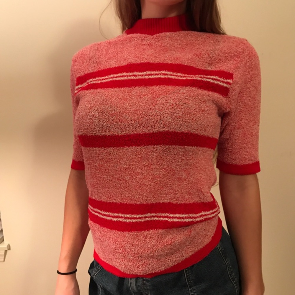 ❤️VINTAGE TERRY CLOTH TURTLENECK SZ M